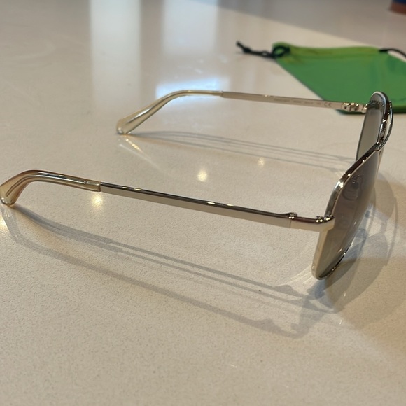🆕 NWOT Kate Spade Emmaline Aviator Sunglasses, Silver Metal Frame - Picture 3 of 8